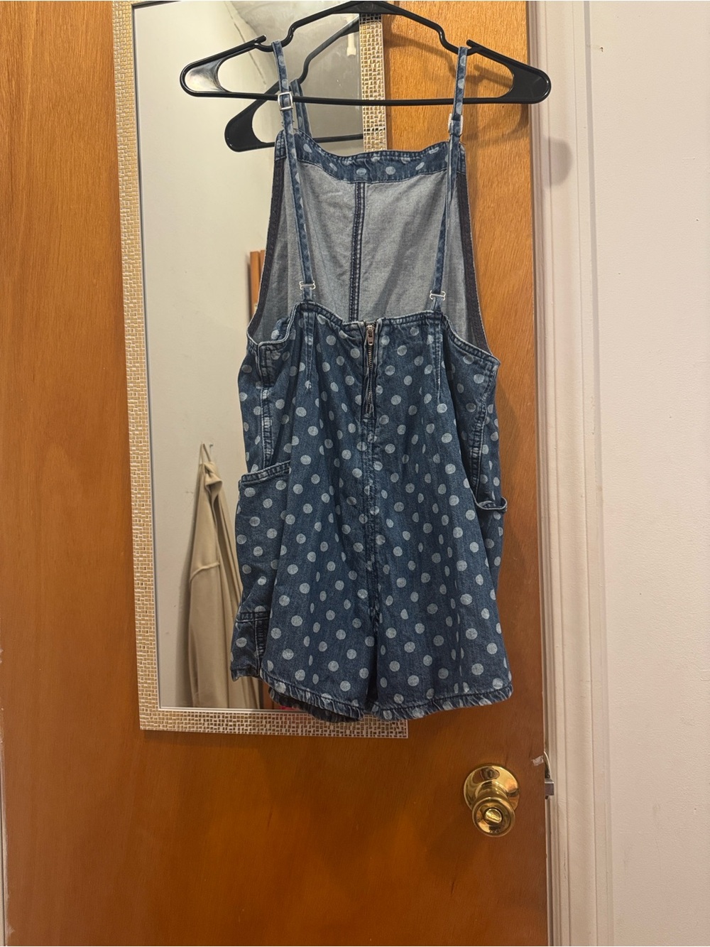 Urban Outfitters BDG Polka Dot Denim Romper - Picture 4 of 4